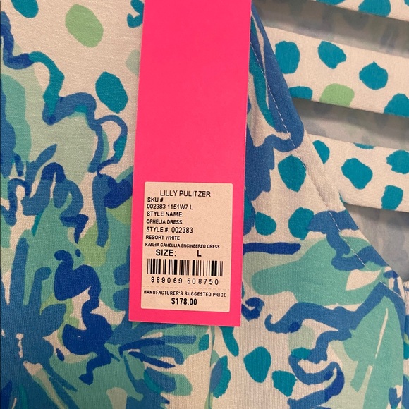 Lilly Pulitzer Ophelia Karma Camellia Dress Brand New Size Large. - Picture 4 of 5